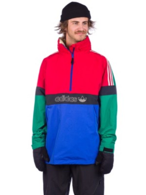 adidas Snowboarding Bb Snowbreaker Anorak bei Blue Tomato kaufen adidas BB Snowbreaker Green & Red 10K Snowboard Jacket
